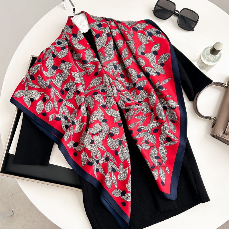Scarf Silk Neck - 90cm Square Scarf High Quality Bandana