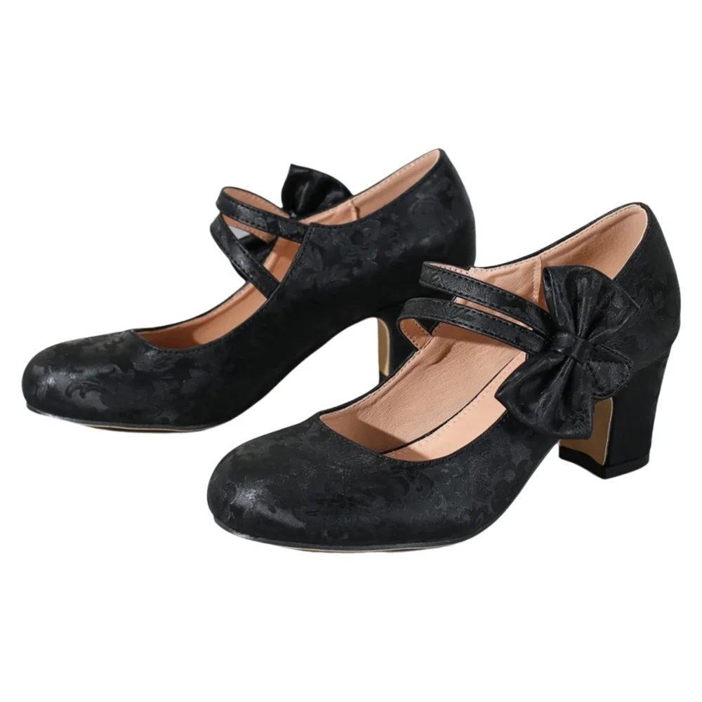 Large Women'S Formal Wear - Large size women's shoes bow Mary