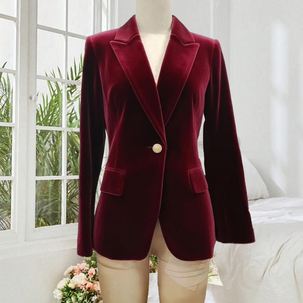 Large Women'S Formal Wear - Velvet Large Size Women Prom Peaked