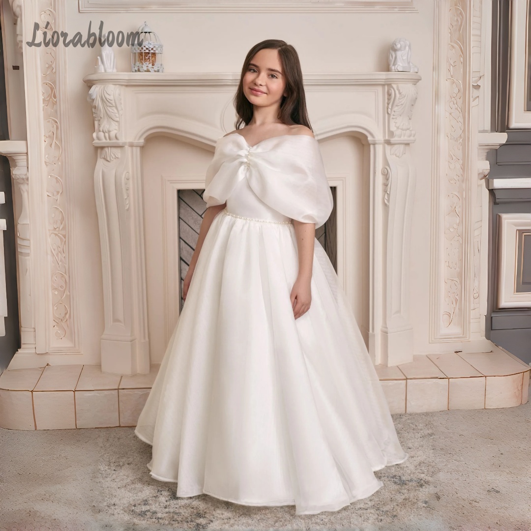 Formal Attire Woman - Customized Flower Girl Dress Off-the-Shoulder Strapless