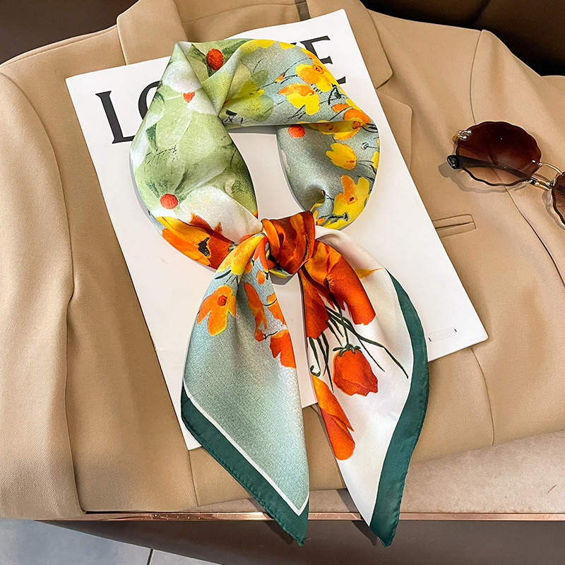 Scarf Silk Neck - 70x70cm Silk Scarf Square For Women