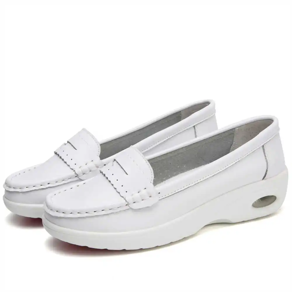 Thick Sole Slipon White Traine - Formal Women Daily Wear Slippers recension och pris