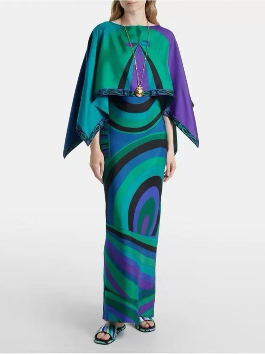 VGH Light Blue Abstract Print  - Formal Attire Woman recension och pris