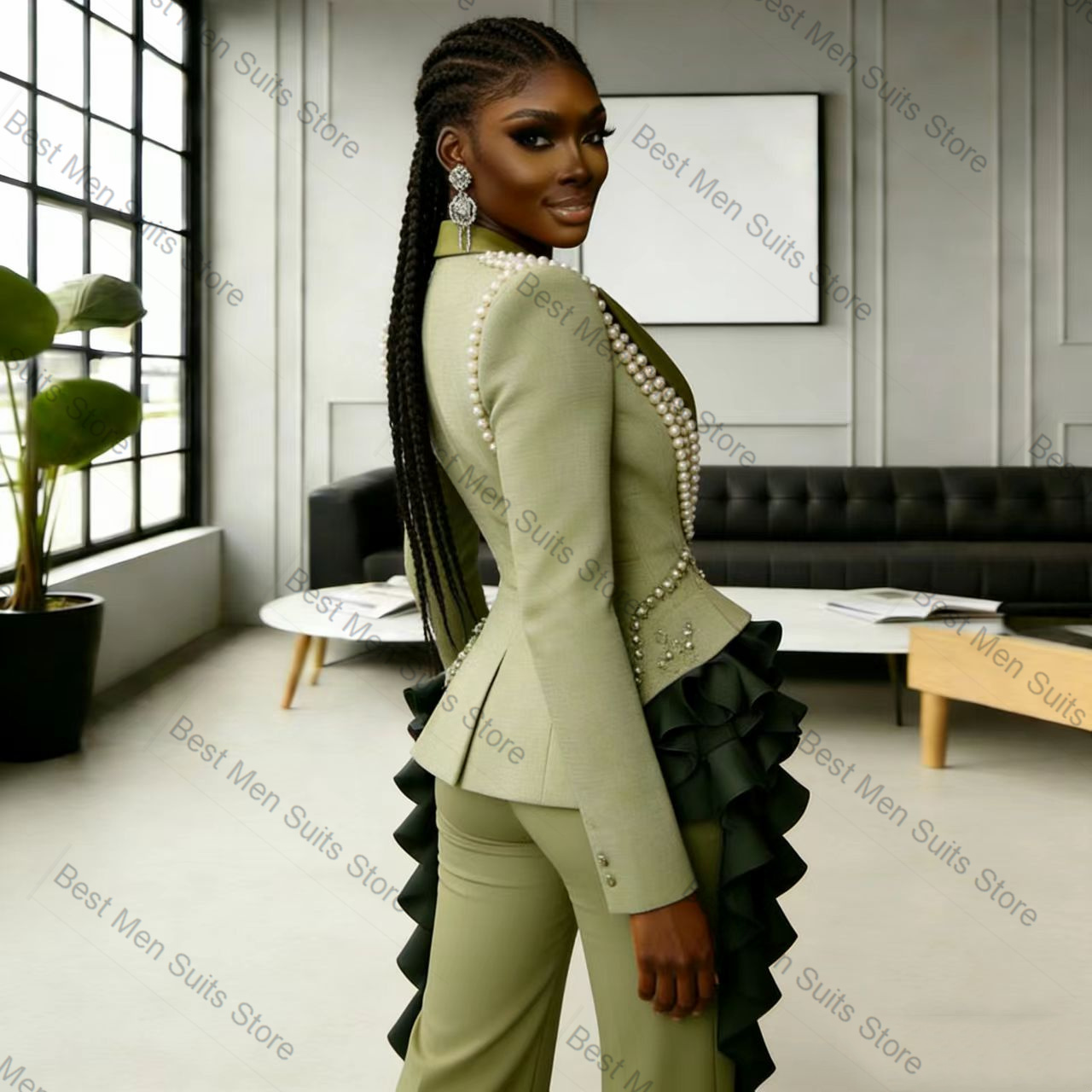 Pearls Green Women Suit Set 2  - Women'S Green Formal Wear recension och pris