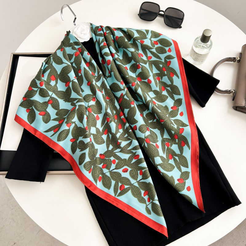 90cm Square Scarf High Quality - Scarf Silk Neck recension och pris