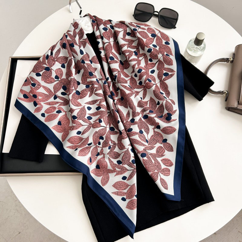 90cm Square Scarf High Quality - Scarf Silk Neck recension och pris