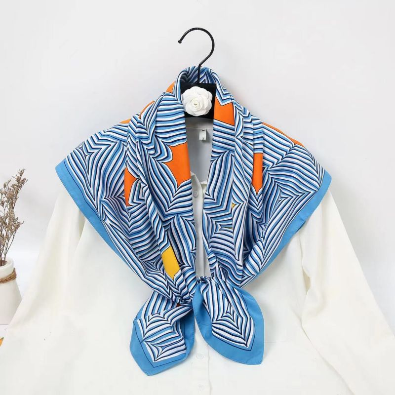 90cm Square Scarf High Quality - Scarf Silk Neck recension och pris