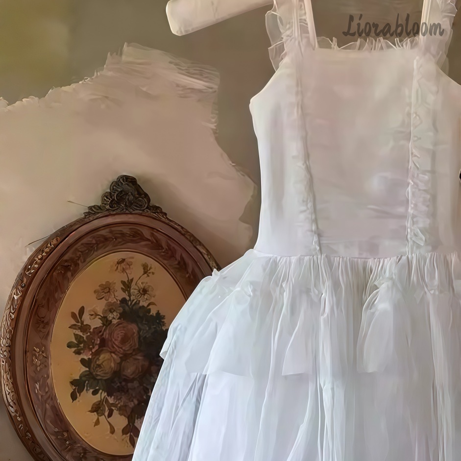 White Spaghetti Strap Tulle Fl - Formal Attire Woman recension och pris