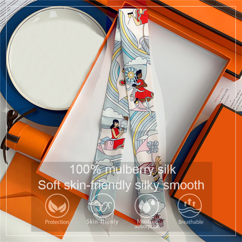 Women 100% Mulberry Silk Scarf - Scarf Silk Neck recension och pris