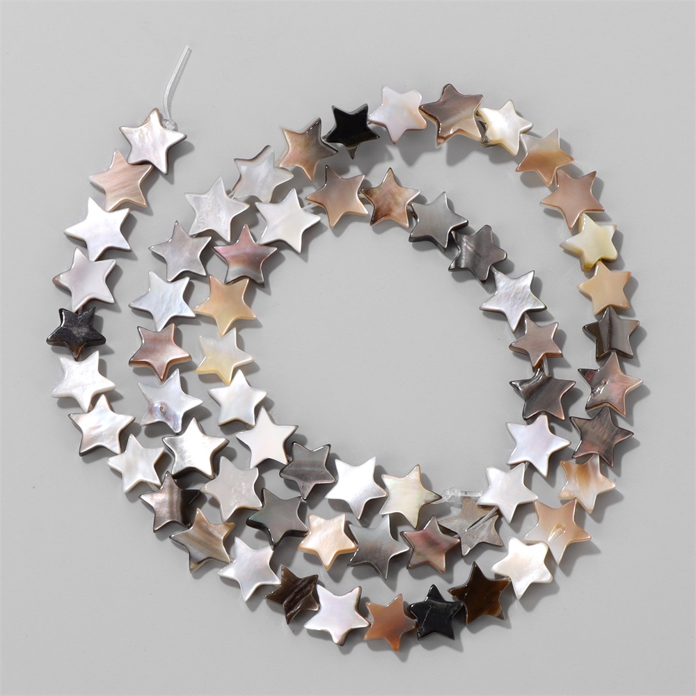8/10/12mm Star Shape Black Gra - Pearl Earring Stud recension och pris