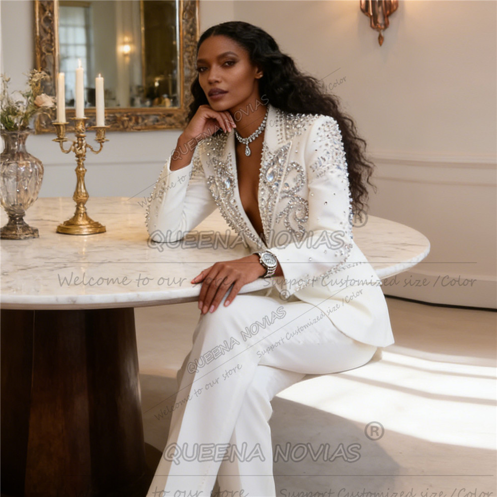 Customized Stones Beaded Suit  - Formal Attire Woman recension och pris