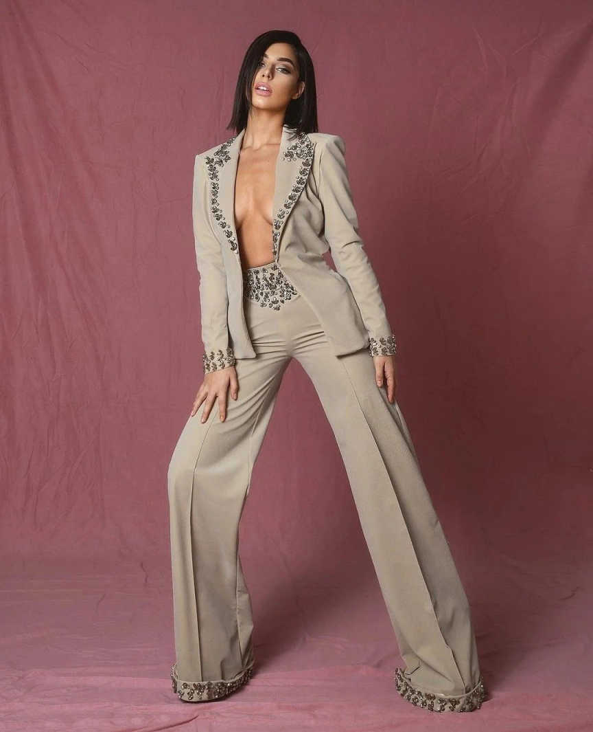 Amazing Rhinestones Women Suit - Women'S Formal Wear For A Wedding recension och pris