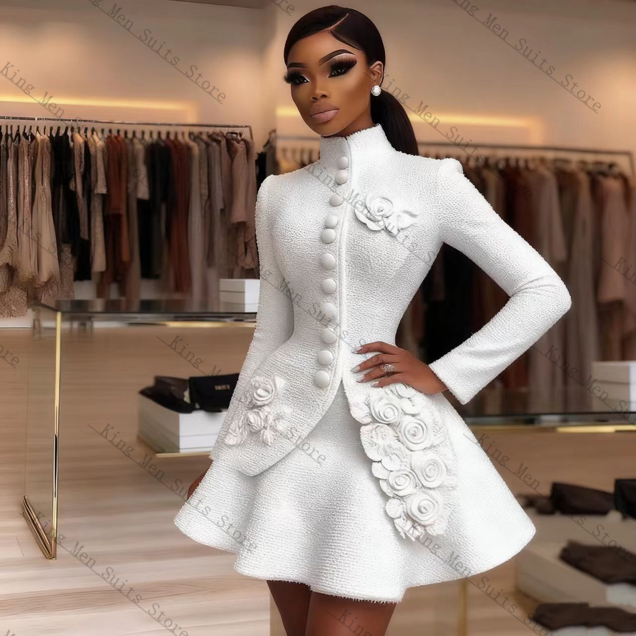 Luxury White Women Suit Set 2  - Women'S Formal Wear For A Wedding recension och pris