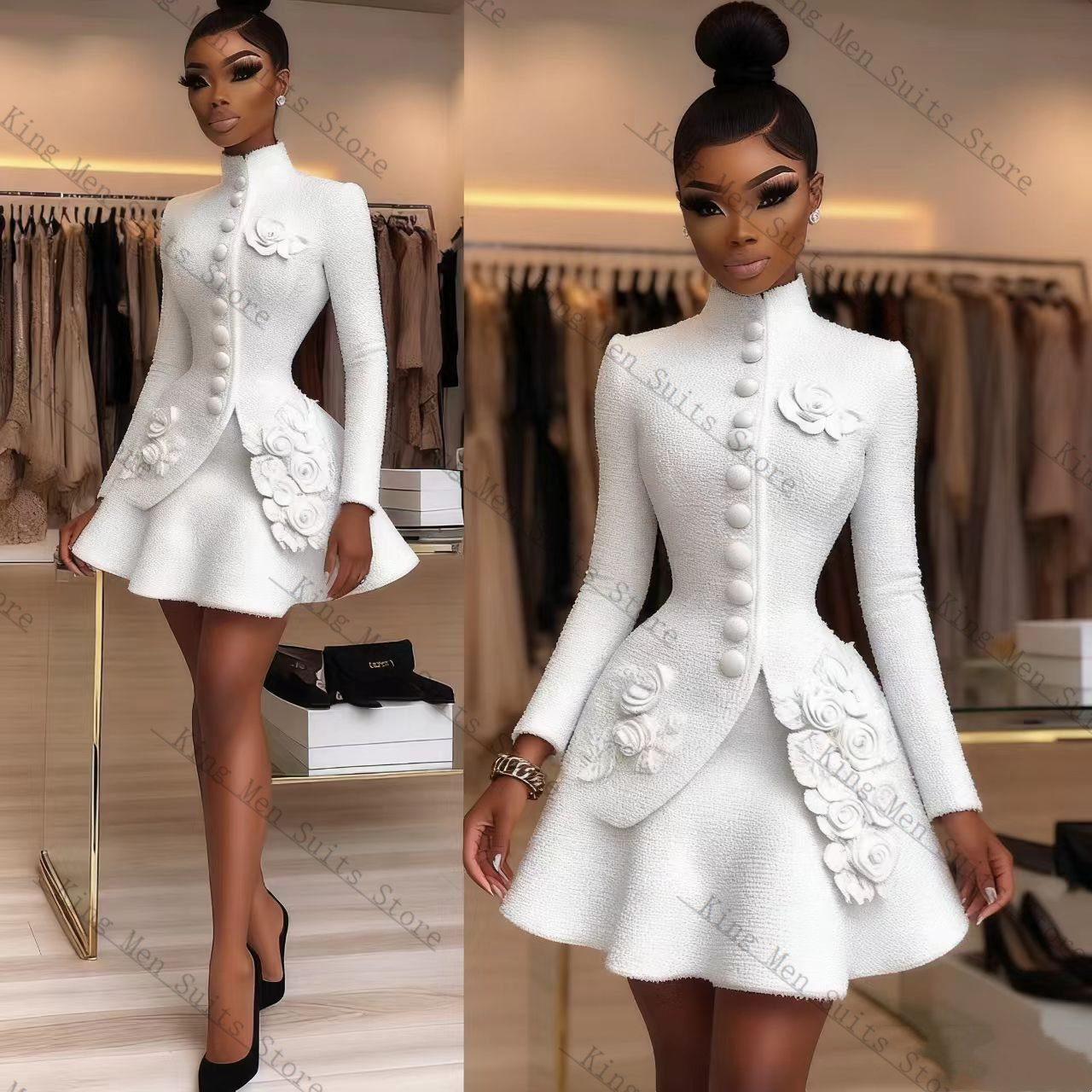 Luxury White Women Suit Set 2  - Women'S Formal Wear For A Wedding recension och pris