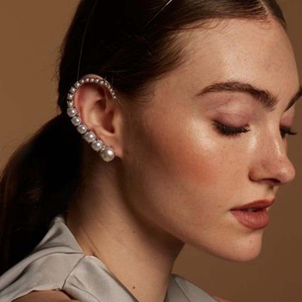 Stonefans Pearl Ear Clips With - Pearl Earring Stud recension och pris