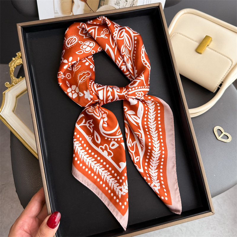 1Pc cashew print fashion silk  - Scarf Silk Neck recension och pris