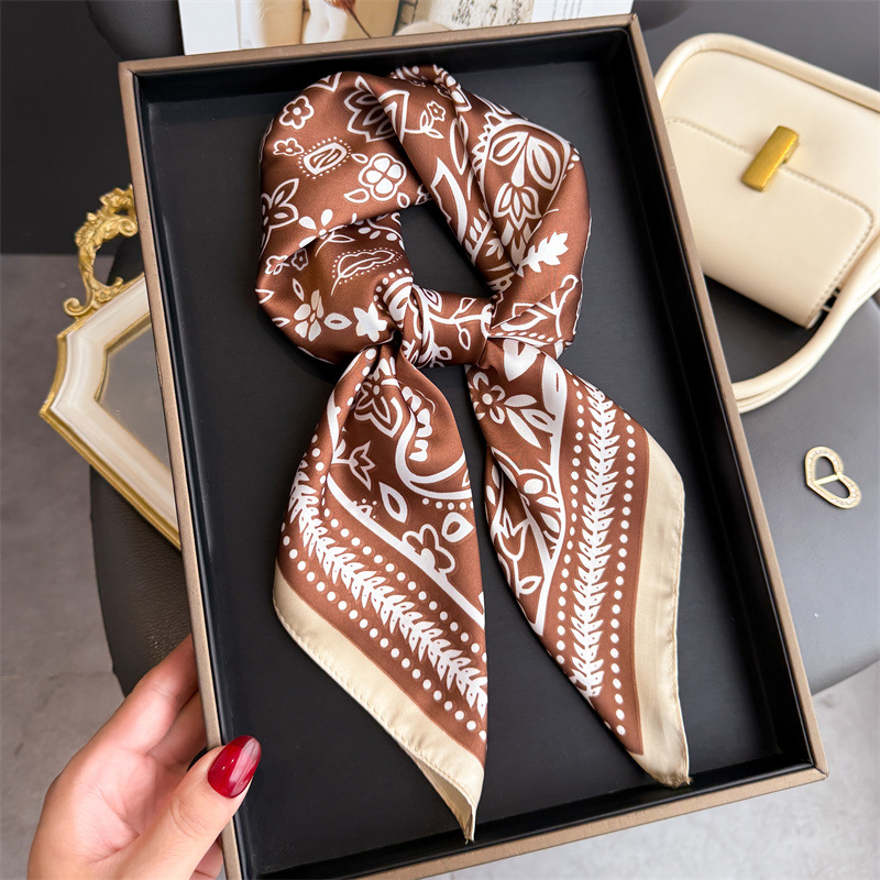 1Pc cashew print fashion silk  - Scarf Silk Neck recension och pris