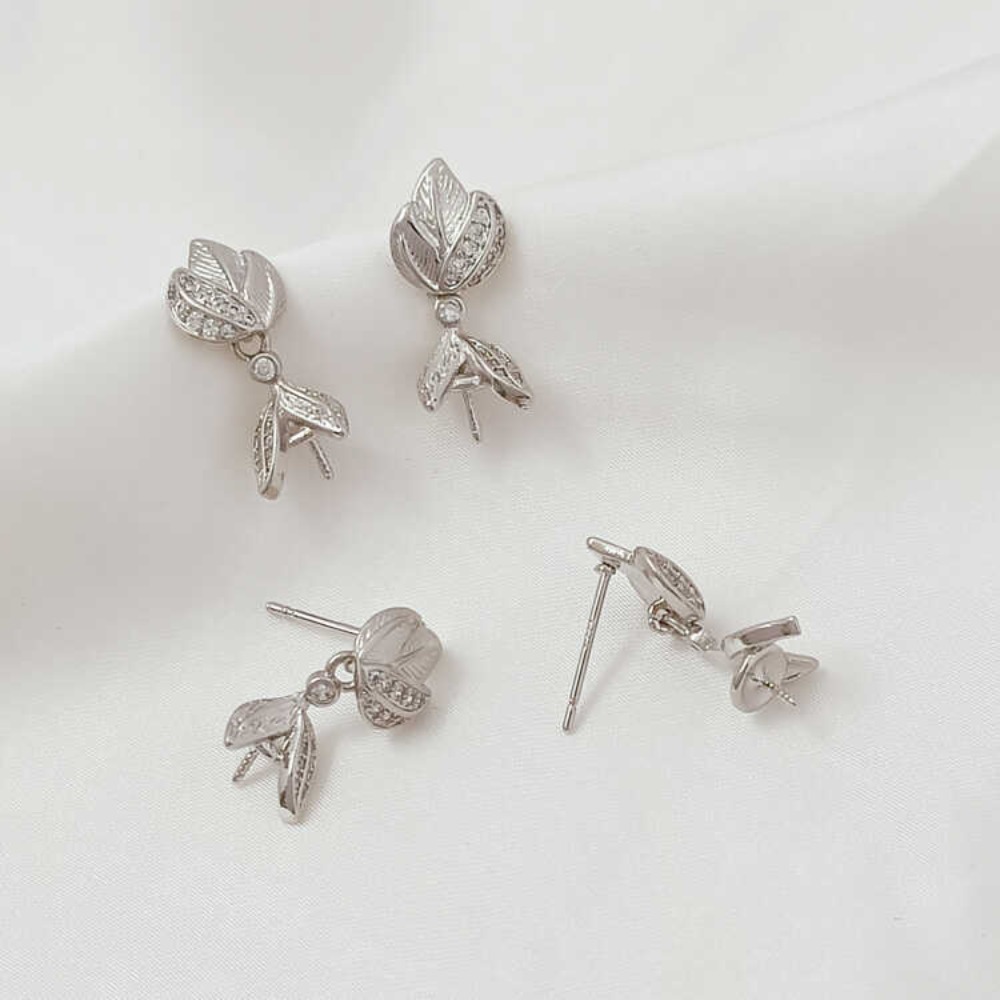 14K Micro-zirconium Baroque Br - Pearl Earring Stud recension och pris