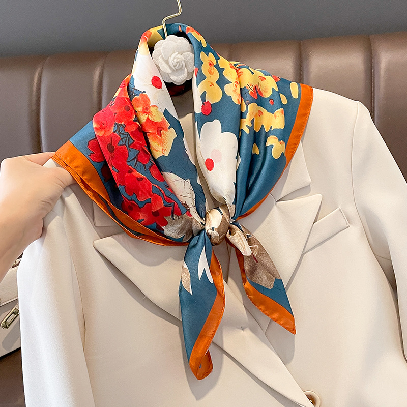 70x70cm Silk Scarf Square For  - Scarf Silk Neck recension och pris