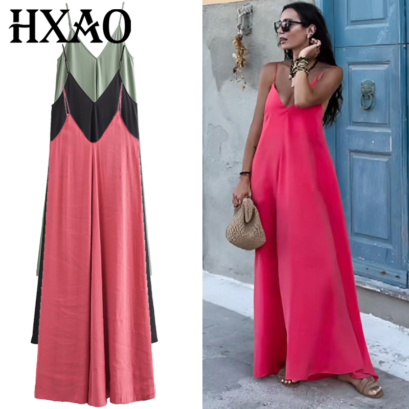 HXAO 2025 Womens Dresses Slip  - Women'S Green Formal Wear recension och pris