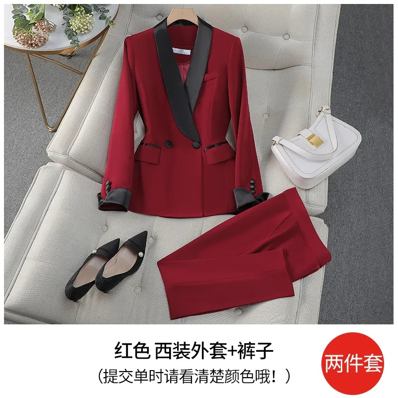 Elegant Red Black Women Pant S - Women'S Formal Day Wear recension och pris