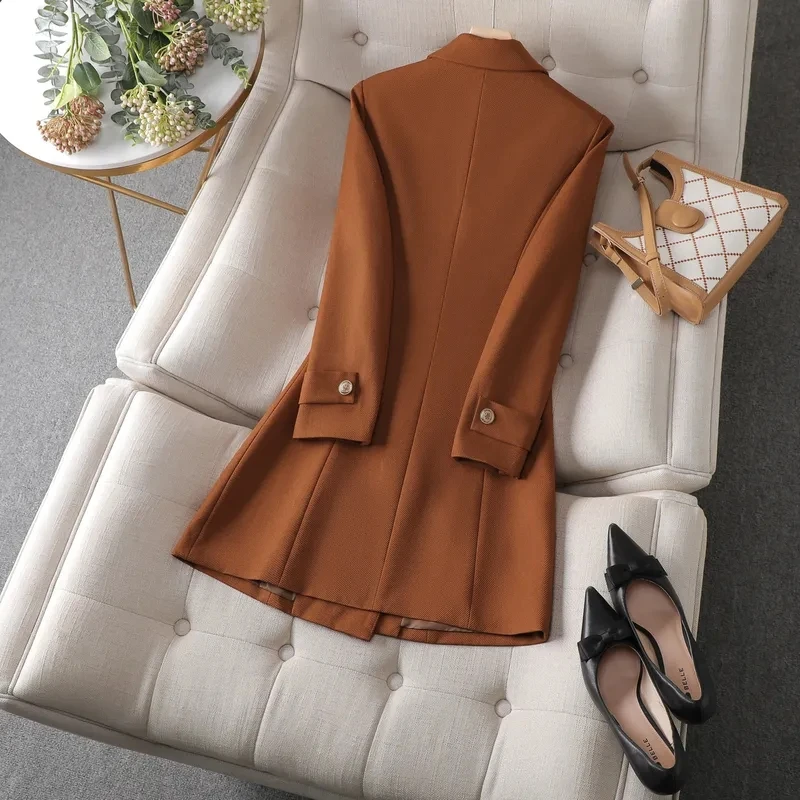 Autumn Winter Jacket Women Lon - Women Formal Wear Black recension och pris