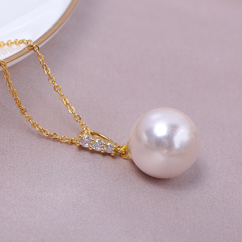 Domestic Copper 14K Gold, Prin - Pearl Earring Stud recension och pris