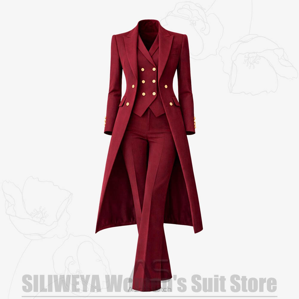 Women's Suit 3 Piece Double Br - Women'S Formal Wear For A Wedding recension och pris