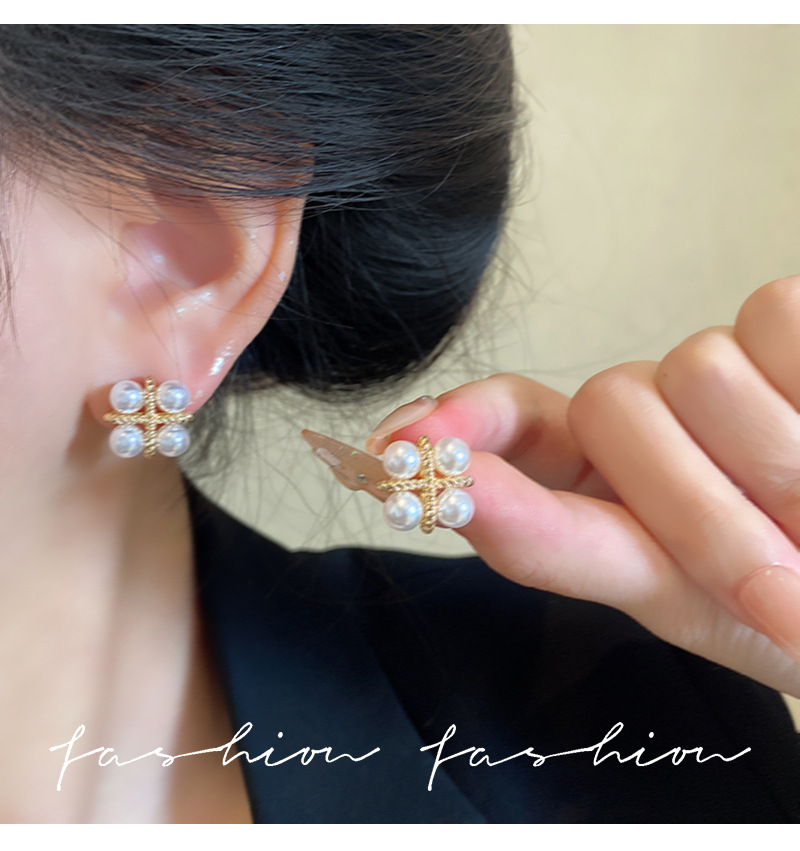 925 Silver Needle Korean Fashi - Pearl Earring Stud recension och pris