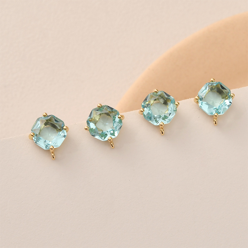 10pair Colors Faceted Square G - Pearl Earring Stud recension och pris