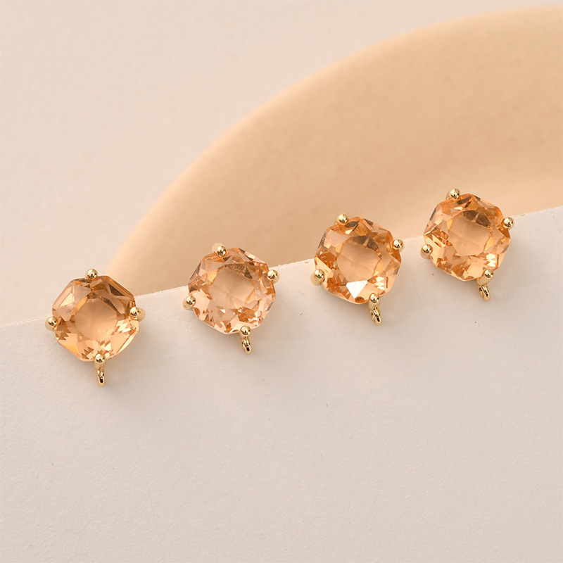10pair Colors Faceted Square G - Pearl Earring Stud recension och pris