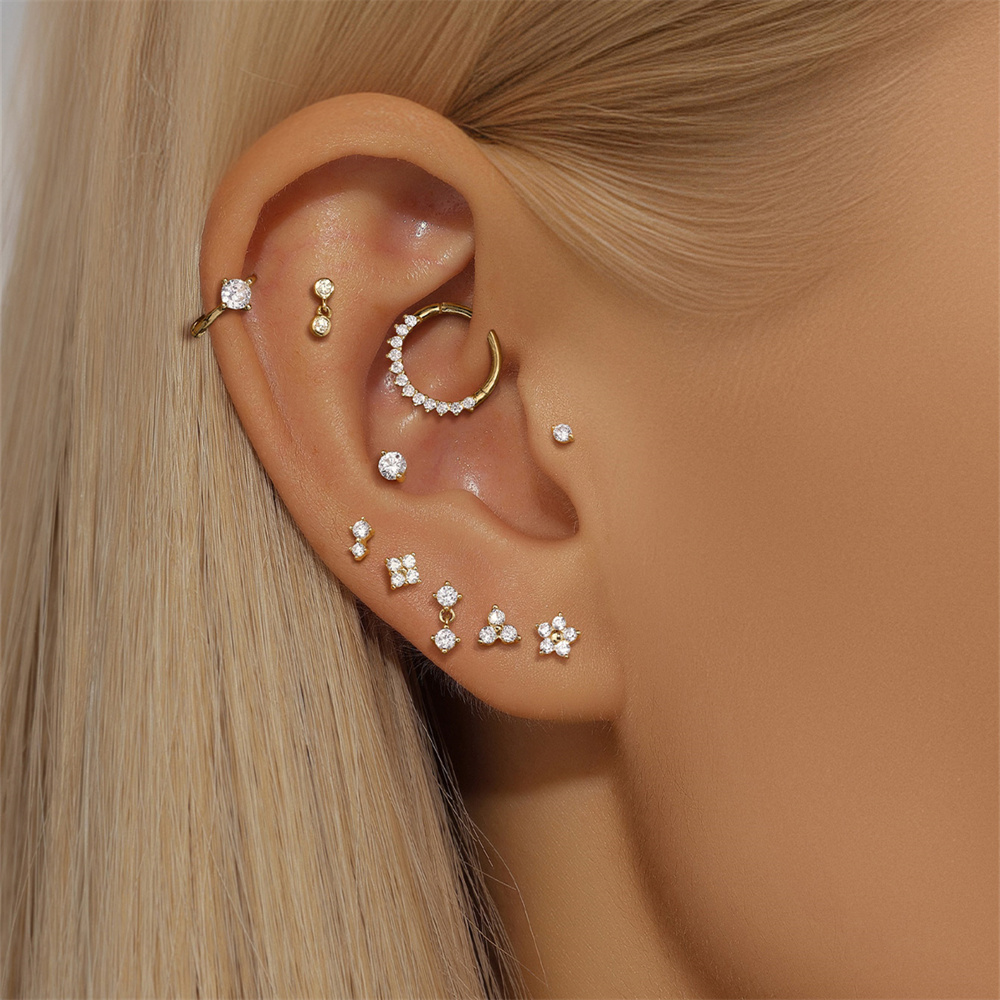 Aide DIY Zircon Pearl Earring  - Pearl Earring Stud recension och pris