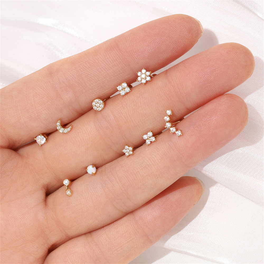 Aide DIY Zircon Pearl Earring  - Pearl Earring Stud recension och pris