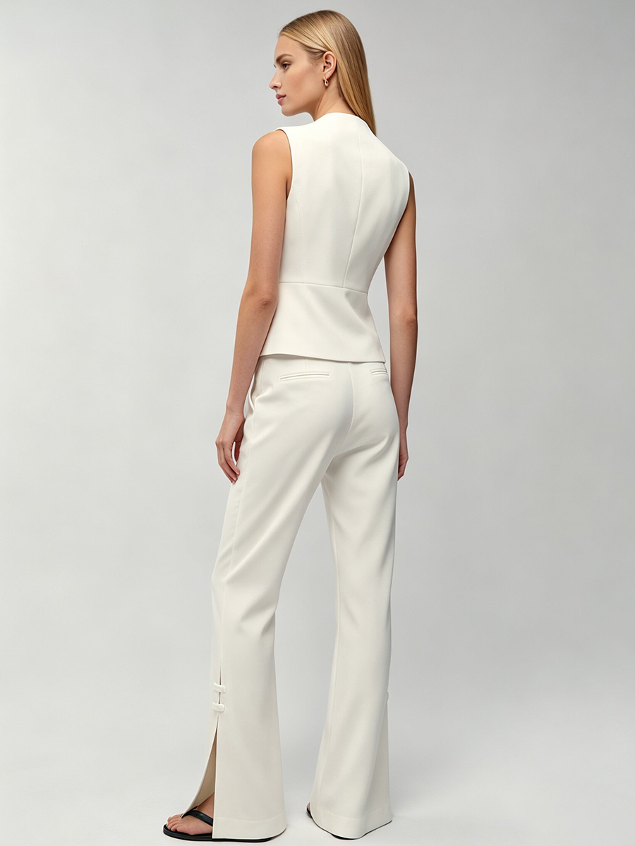 LIMO Women White Chinese Frog  - Formal Attire Woman recension och pris
