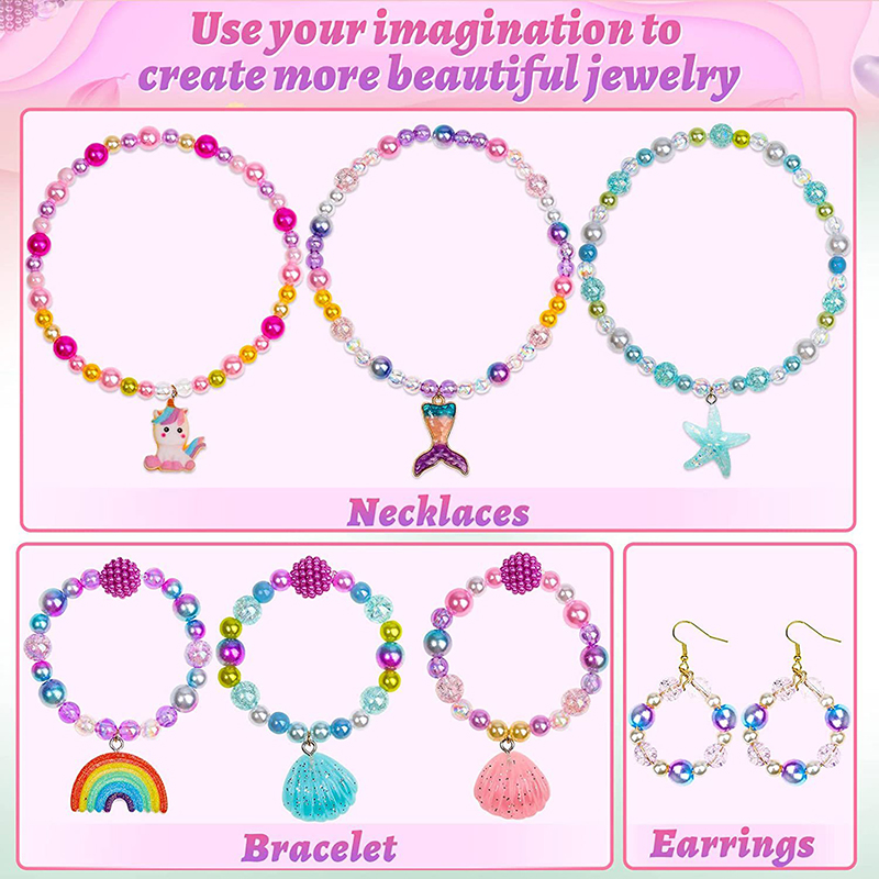 Rainbow ABS Pearl Beads Kit Gr - Pearl Earring Stud recension och pris
