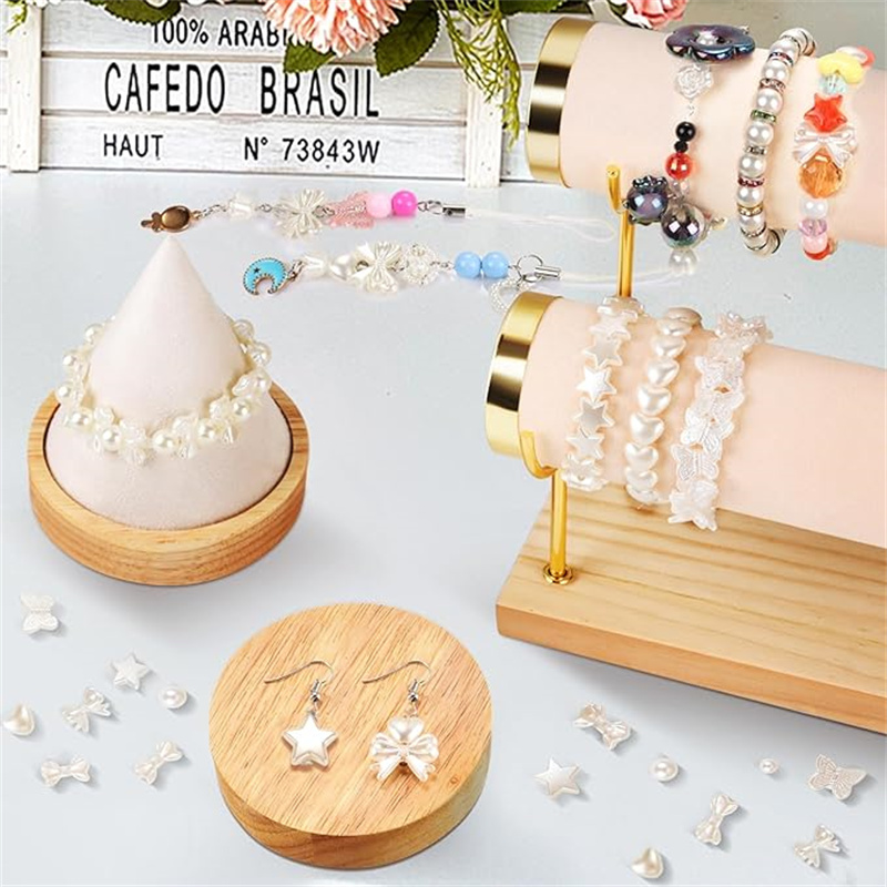 20pcs/bag Acrylic Ribbon Bow A - Pearl Earring Stud recension och pris