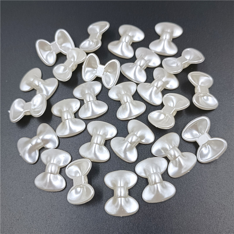 20pcs/bag Acrylic Ribbon Bow A - Pearl Earring Stud recension och pris