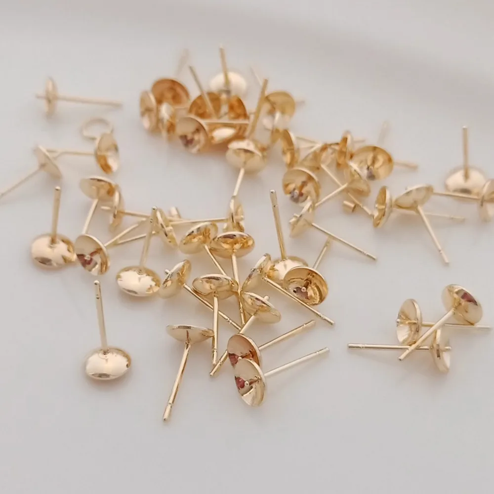 14K Gold-plated Bead Accessori - Pearl Earring Stud recension och pris