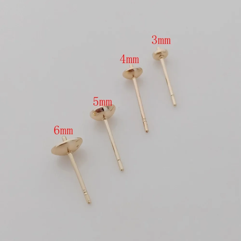 14K Gold-plated Bead Accessori - Pearl Earring Stud recension och pris
