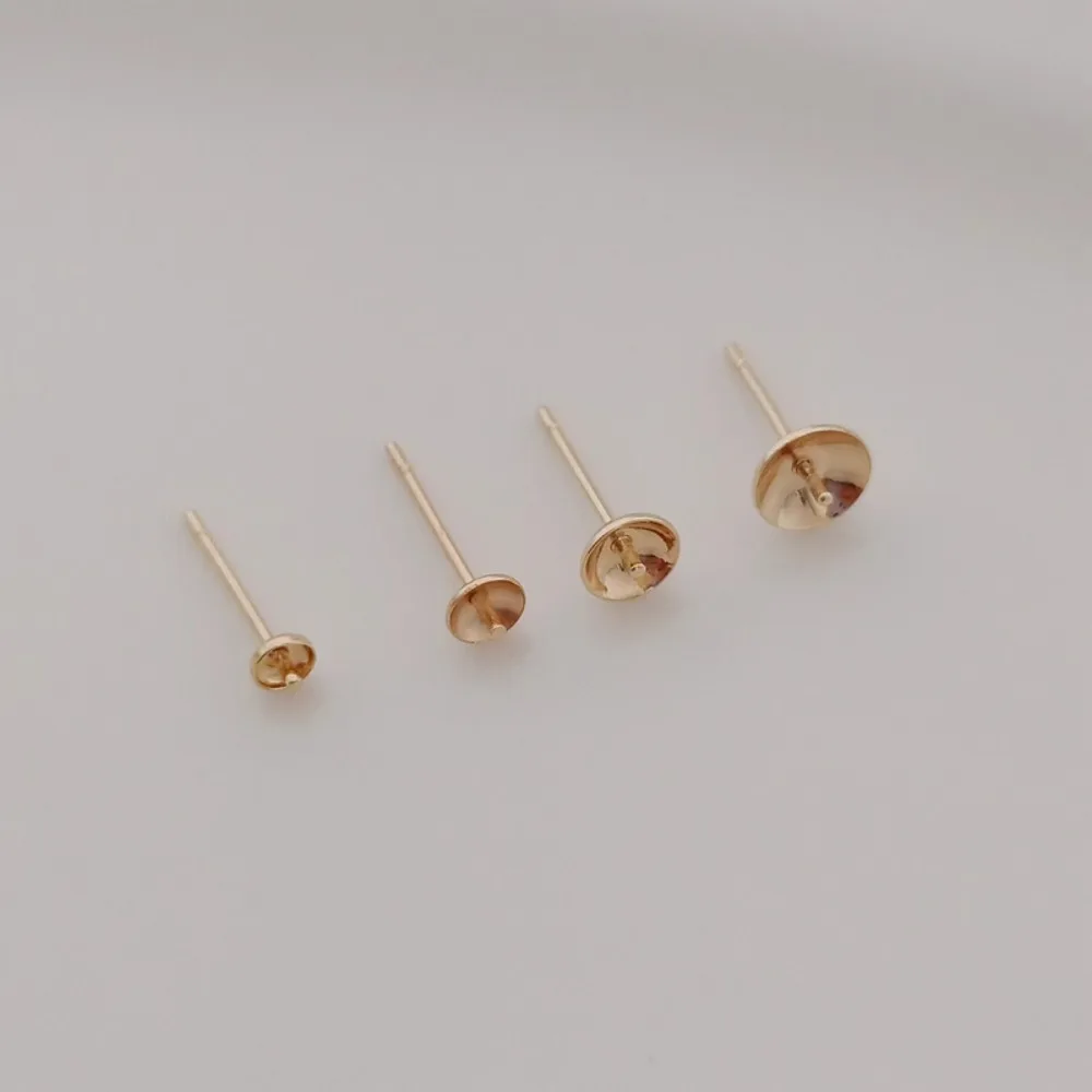 14K Gold-plated Bead Accessori - Pearl Earring Stud recension och pris