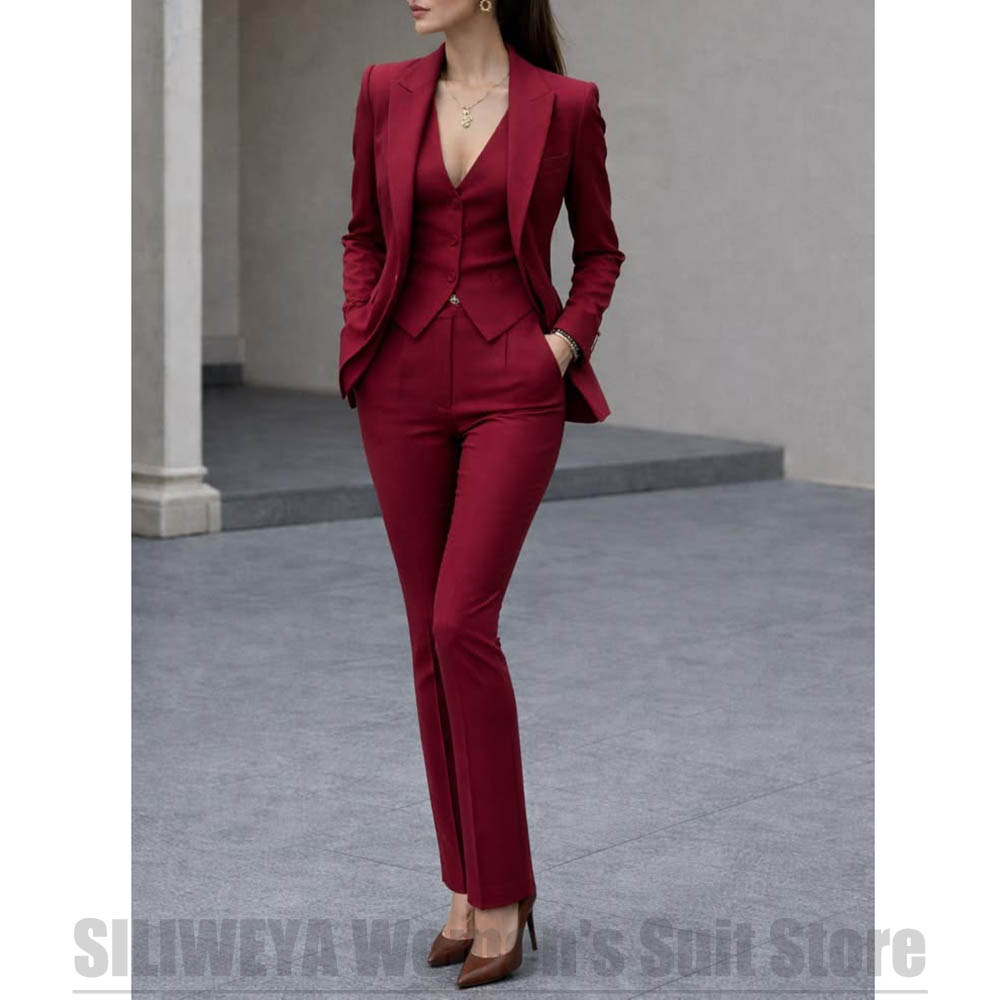 Women 3 Piece Suit Set Blazer  - Women'S Formal Wear For A Wedding recension och pris