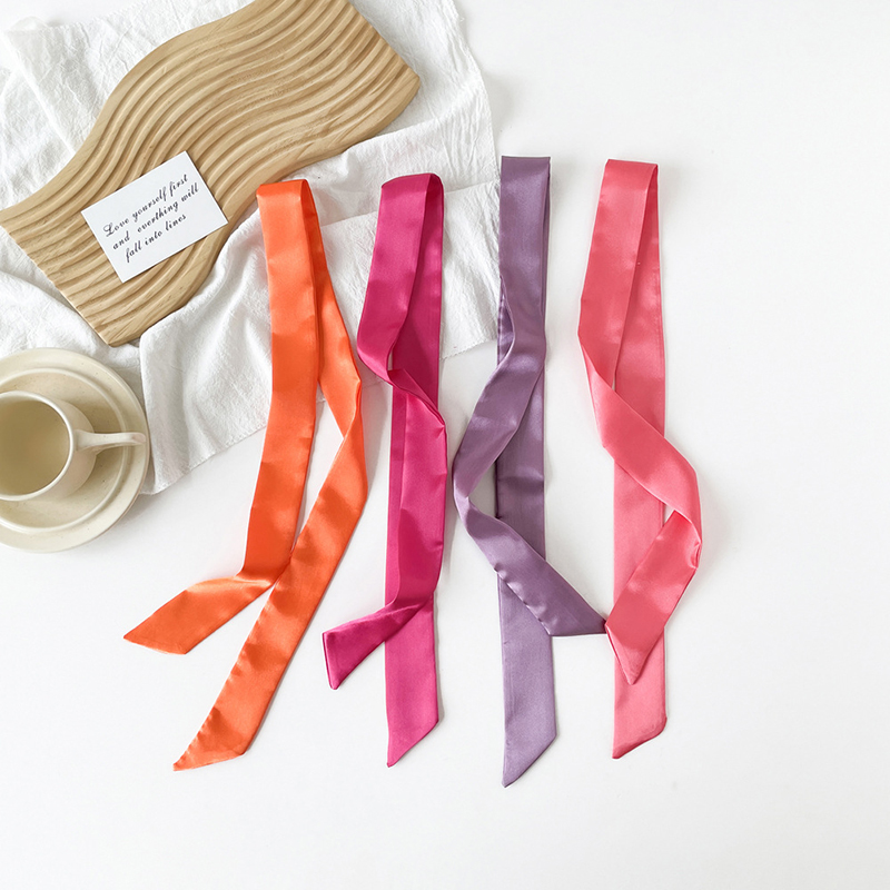 4x100cm Satin Silk Narrow Scar - Scarf Silk Neck recension och pris