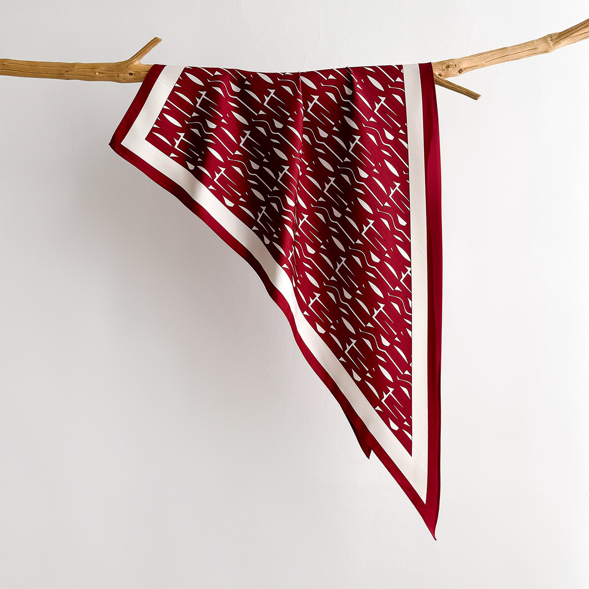 Spring Printed Square Scarf Fo - Scarf Silk Neck recension och pris