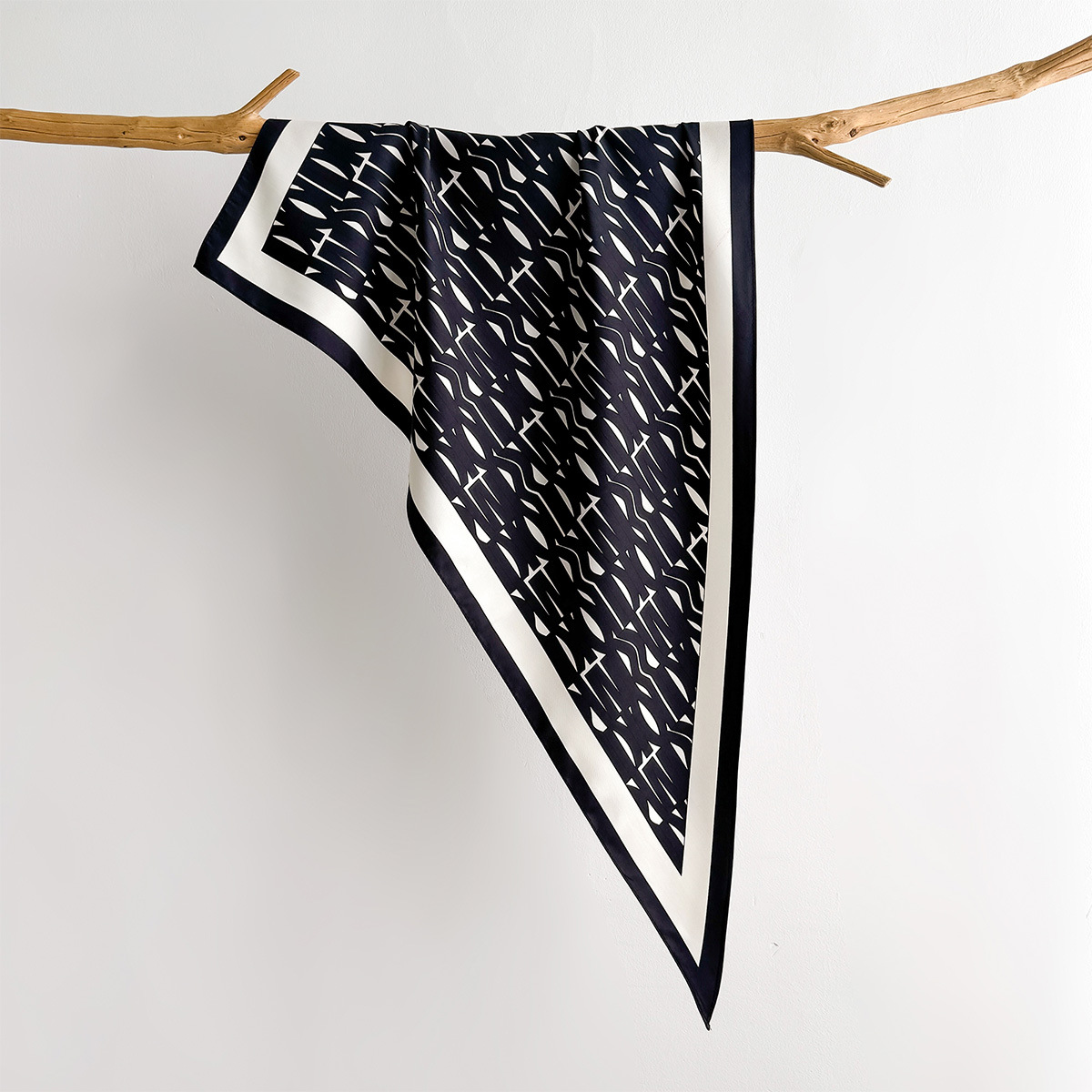 Spring Printed Square Scarf Fo - Scarf Silk Neck recension och pris