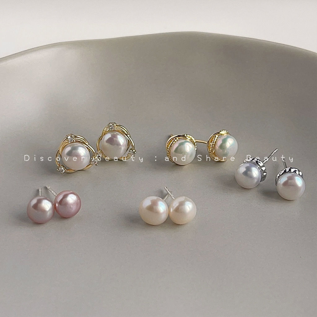 DIY accessories Personality sm - Pearl Earring Stud recension och pris